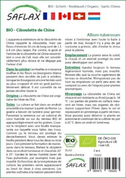Kit De Culture - Bio - Ciboulette De Chine - 100 Graines - Allium Tuberosum 9 Kit De Culture - Bio - Ciboulette De Chine - 100 Graines - Allium Tuberosum -Magasin De Graines De Plantes 6406414b121373.86359171