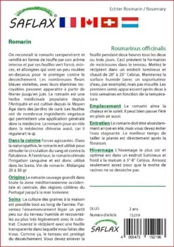Kit De Culture - Romarin - 100 Graines - Rosmarinus Officinalis -Magasin De Graines De Plantes 640641bc5a3695.92918308