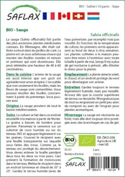 Kit De Culture - Bio - Sauge - 60 Graines - Salvia Officinalis 9 Kit De Culture - Bio - Sauge - 60 Graines - Salvia Officinalis -Magasin De Graines De Plantes 640641bf633633.78306731