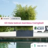 Kit Brise-vue Balcon Bambou Campbell 10 L